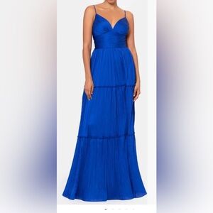 Betsy & Adam Royal Blue Maxi Dress